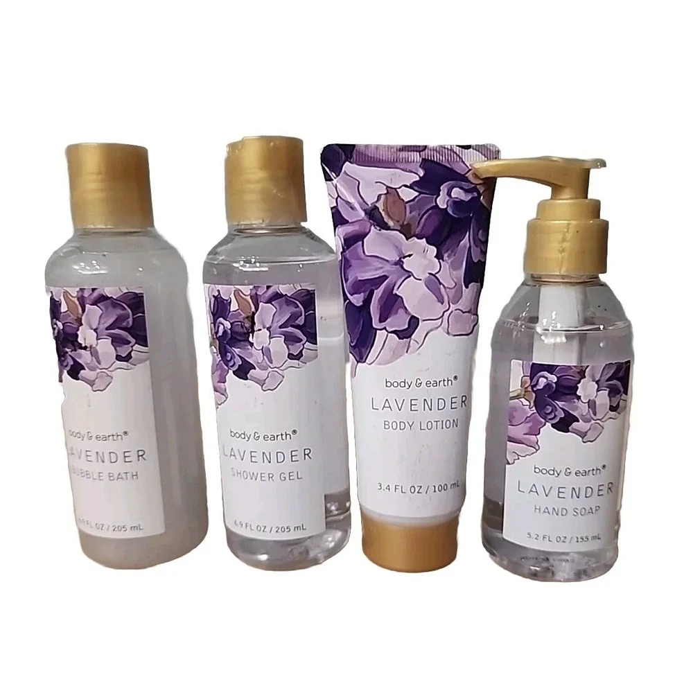 4 Green Canyon Bubble Bath, Shower Gel, Body‎ Lotion Hand Soap Lavender Scent